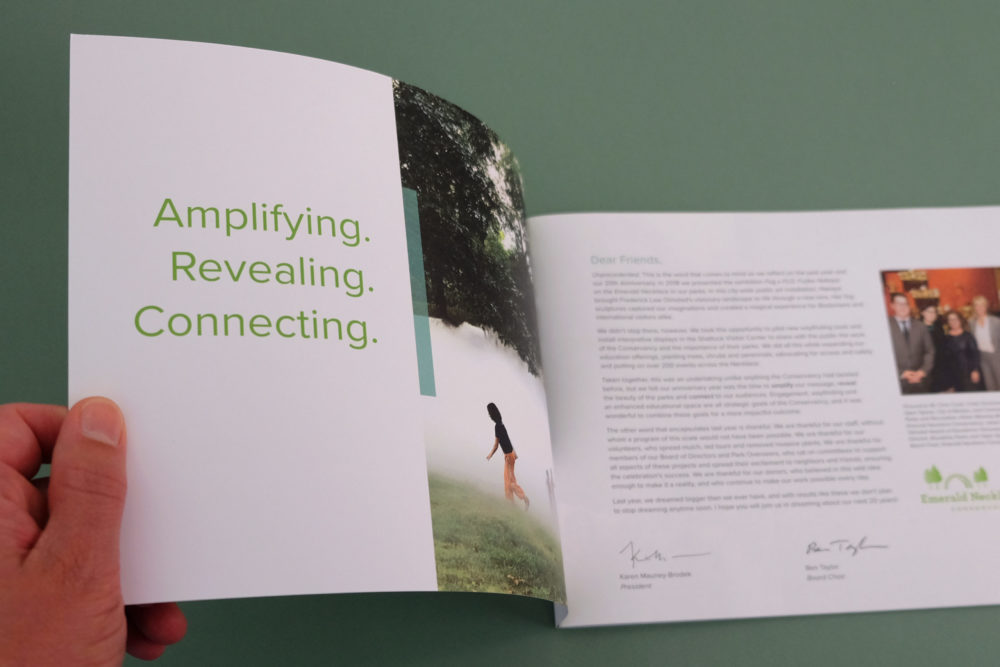 Annual Report, inside pages